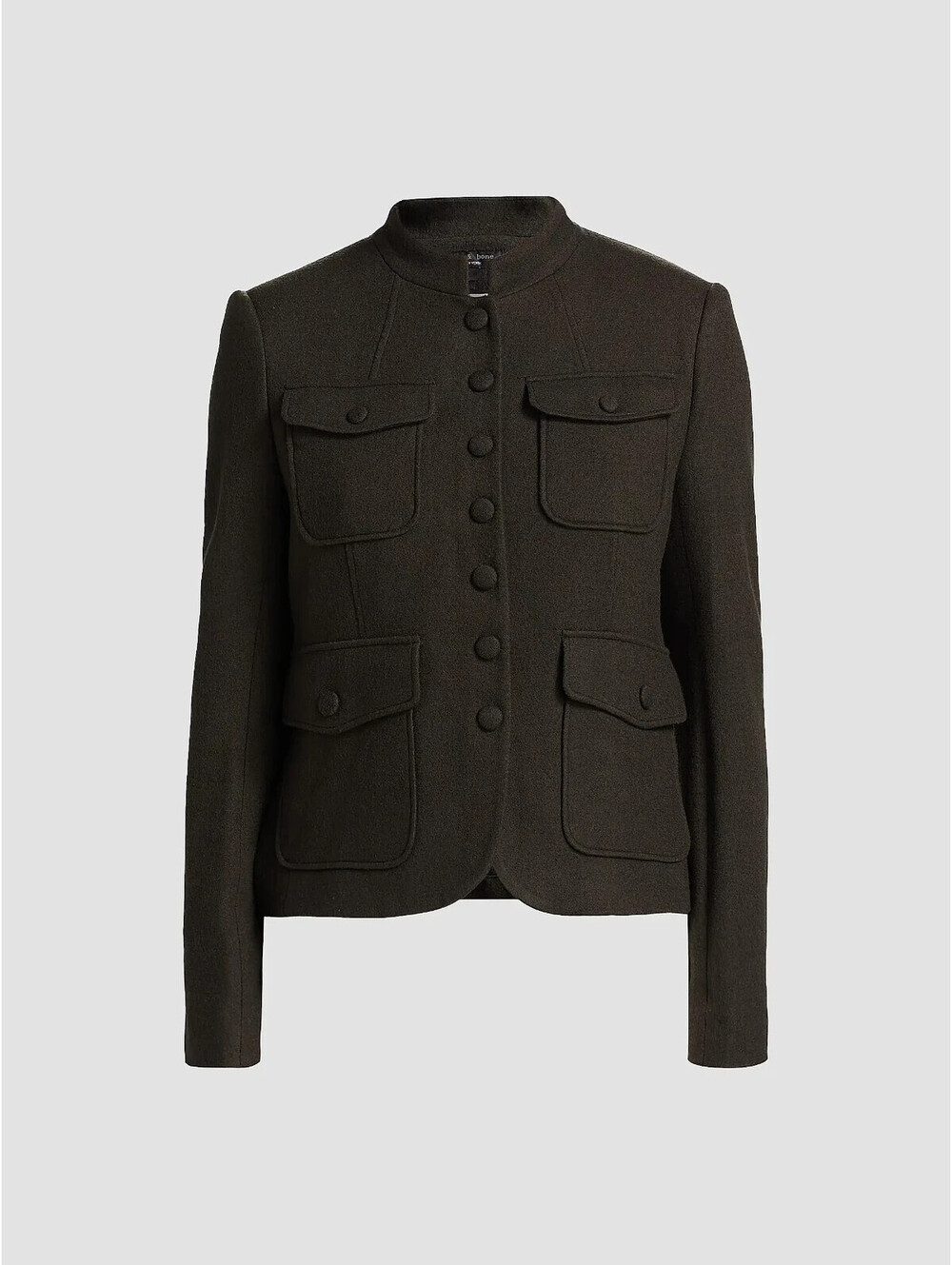 NEW, Rag & Bone Mercer Wool Single-Breasted Blazer in Army Sz 2 #S7718